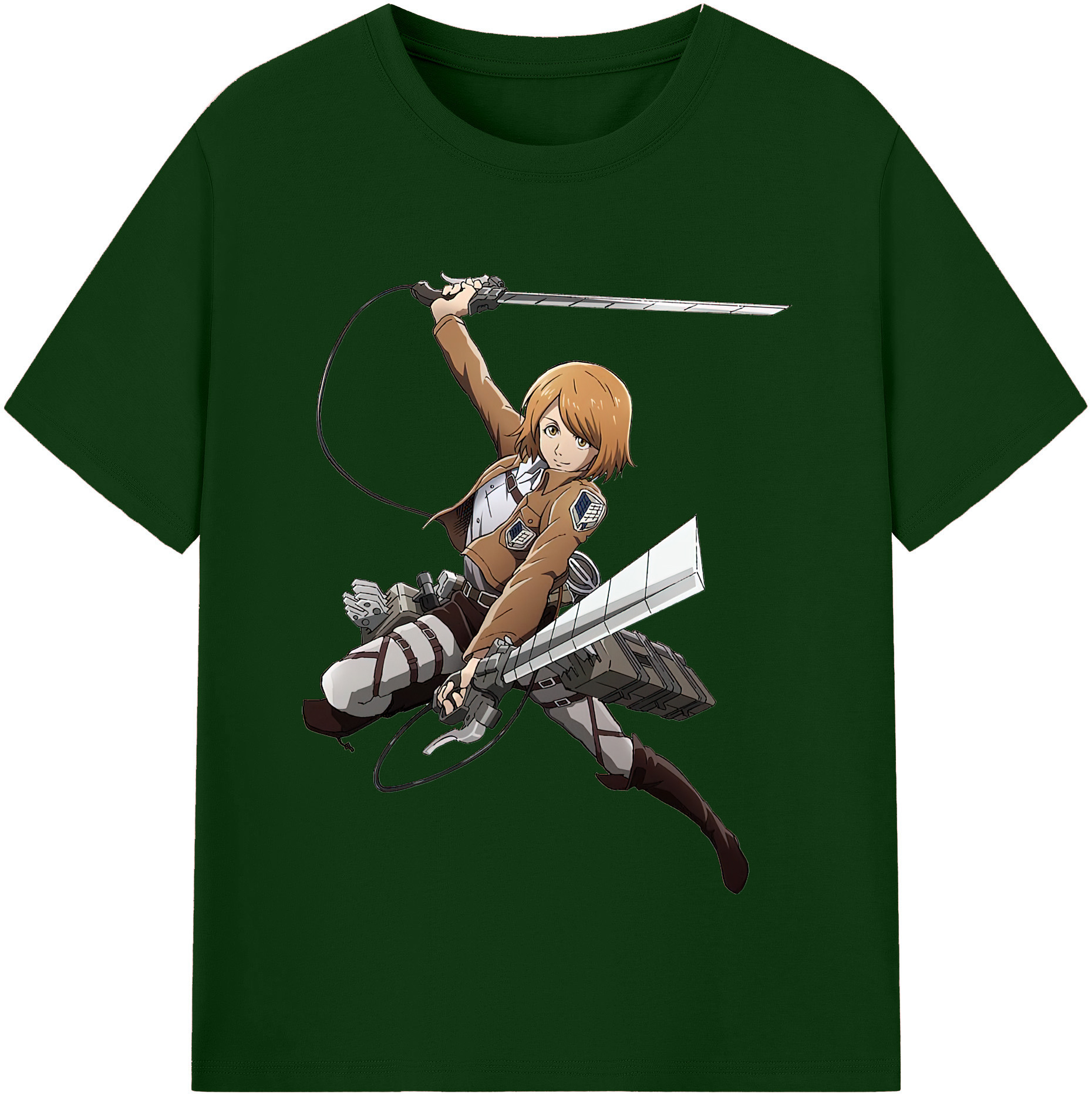 （画像用） 進撃の巨人 ペトラ·ラル Attack on Titan Petra Rall 綿100％半袖Tシャツ（フロントプリント）